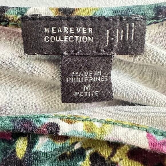 J Jill Dress Medium Petite Ditsy PM Floral Wearever Shift Cottagecore Fairy - Picture 5 of 7